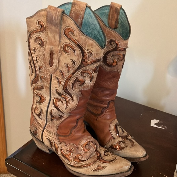 Corral Brown Sparkling Boots - Picture 2 of 6